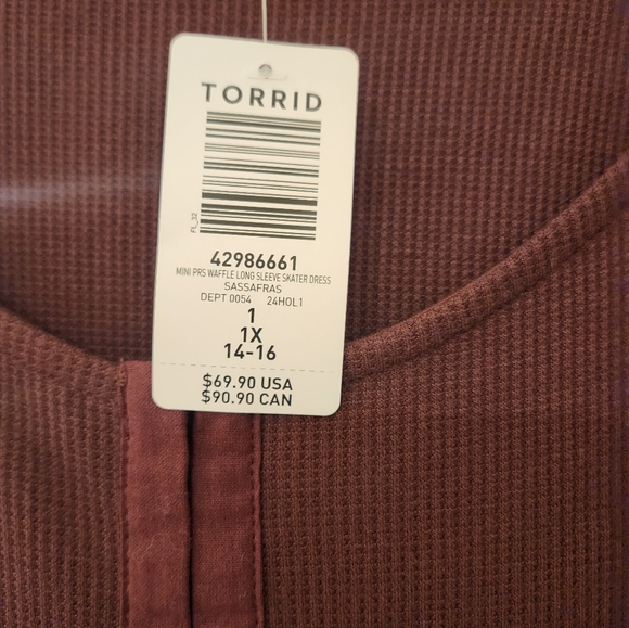 Torrid NWT Mini Rib Skater Dress - Picture 5 of 6